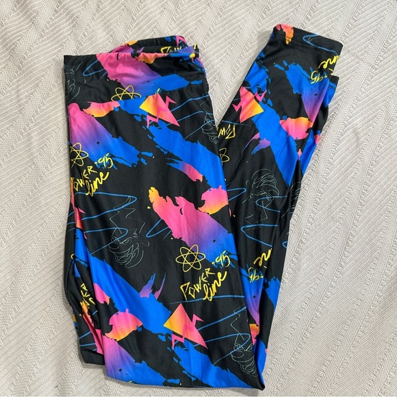 A Goofy Movie PowerLine leggings, size M, Disney, multicolor, stretch - Picture 3 of 9